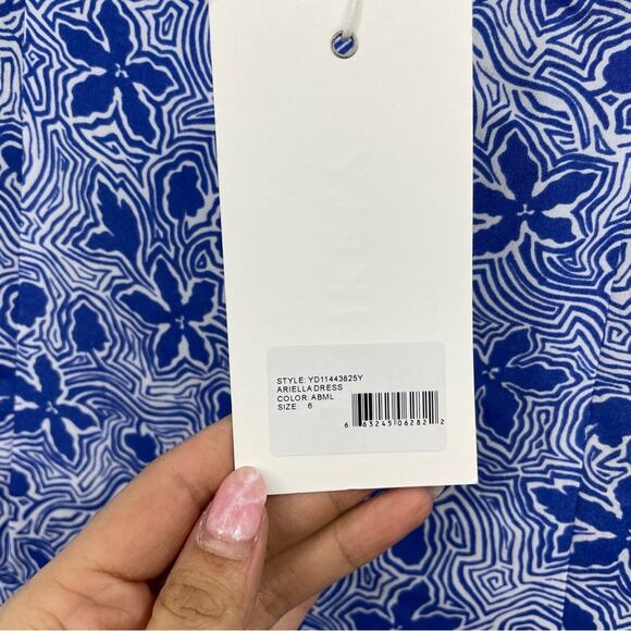 NWT Likely Arielle Tiered Midi Dress in Blue - Picture 4 of 5
